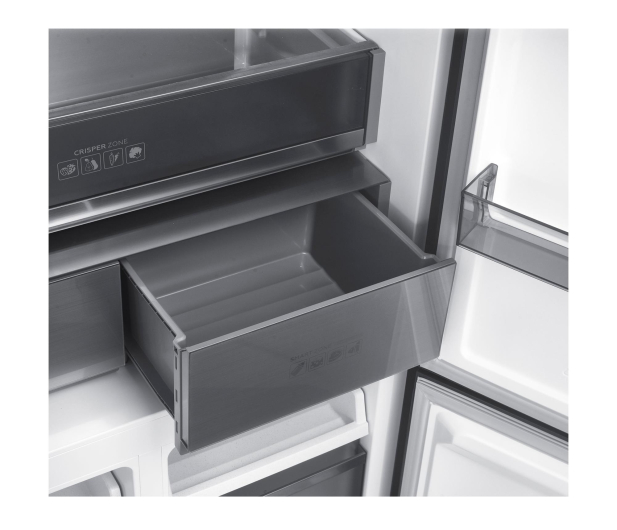 Lodówka MPM 503-SSI-13/D Multidoor Slot-In No Frost 190,2cm Czarne Szkło Do Obudowy 505L - 1502630 - zdjęcie 11
